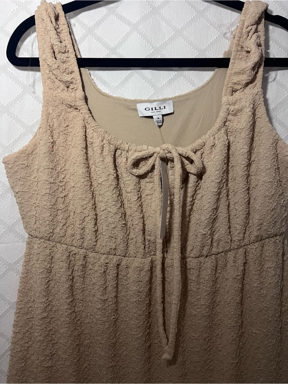 Gilli boutique Knit Tiered Maxi Dress in khaki NWT sz Medium - Picture 2 of 5